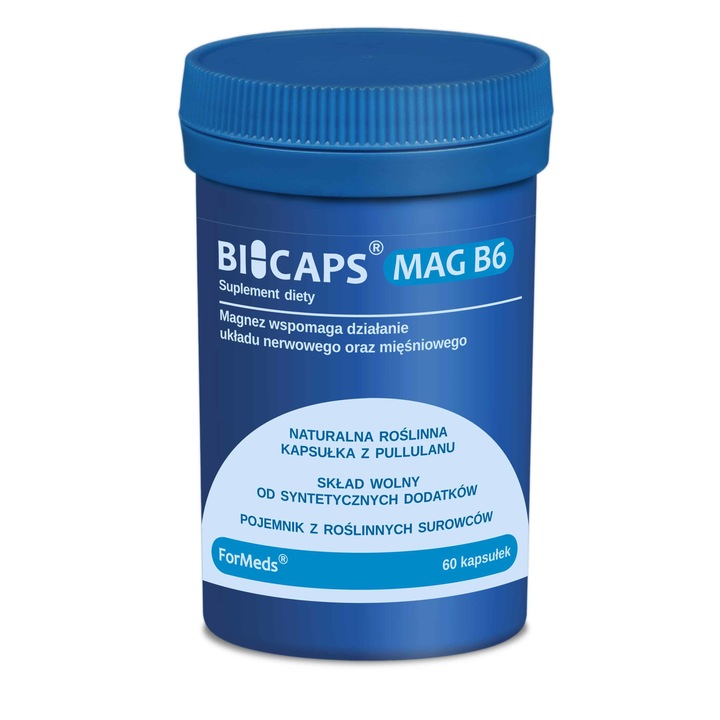 Formeds Bicaps Mag B6-ot (magnézium-citrát + B6-vitamin) kapszula, 60 db