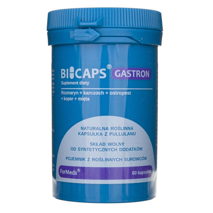 Supliment alimentar Bicaps Gastron Formeds, 60 capsule