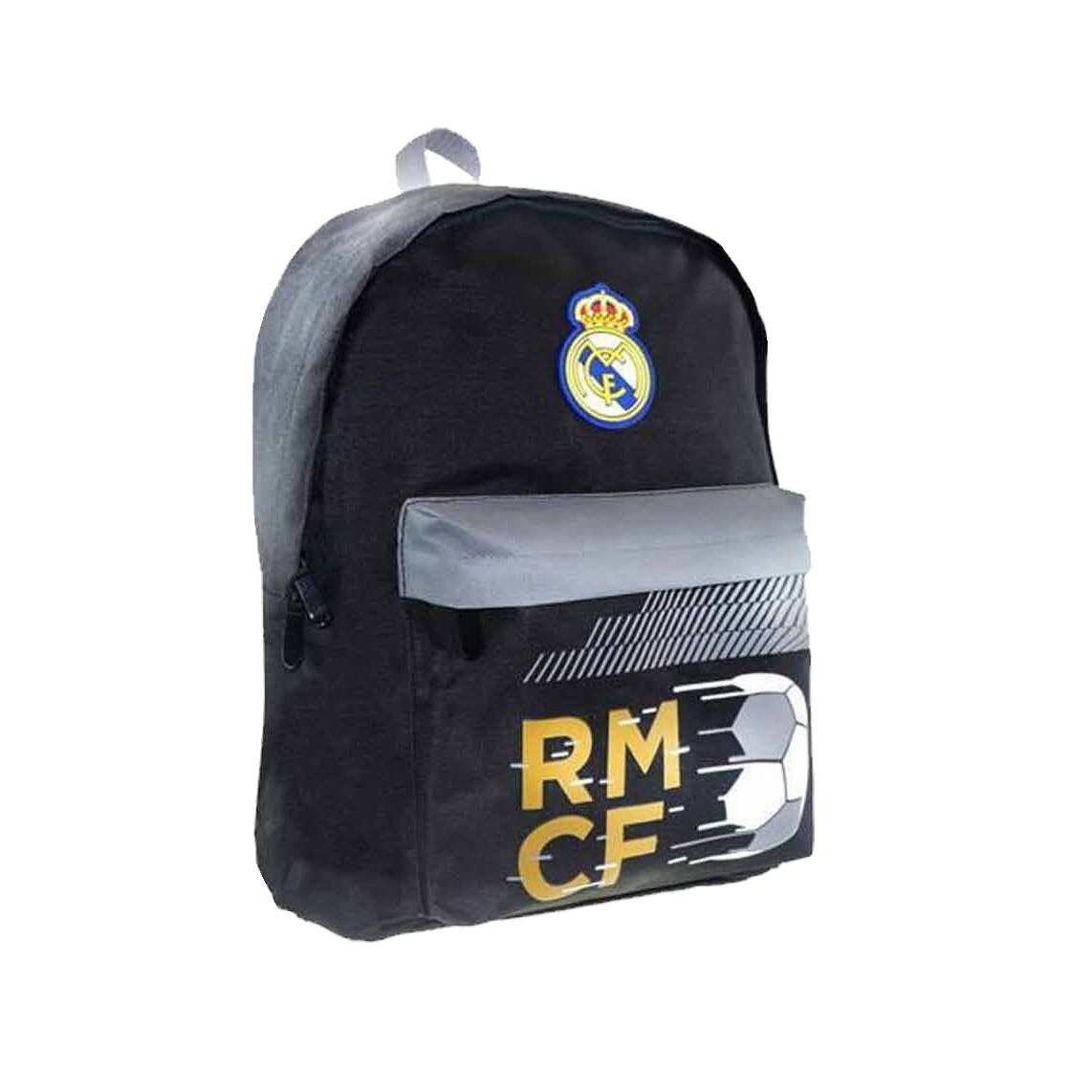 Rucsac Real Madrid Negru, 30x15x40, negru-gri