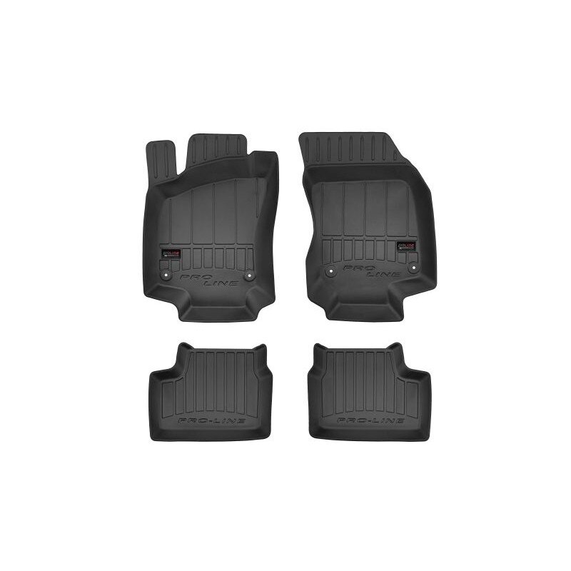Set 4 covorase auto tip tavita REZAW PLAST, Cauciuc, pentru OPEL ASTRA H, ASTRA H GTC 01.04-05.14, Negru