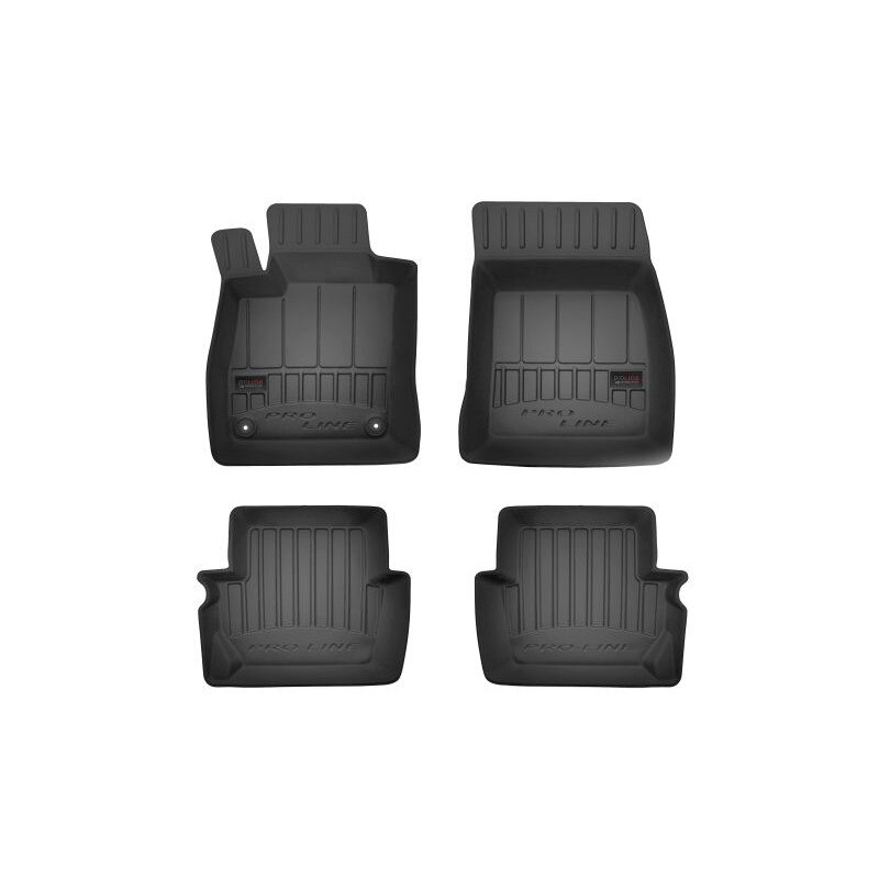 Set 4 covorase auto tip tavita REZAW PLAST, Cauciuc, pentru FORD FIESTA VII 05.17- HATCHBACK, Negru