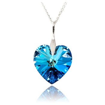 Lantisor Inima Oceanului Titanic cu cristal SWAROVSKI CRYSTALS din Argint 925 Rodiat Lantisor Inima Oceanului Titanic cu cristal SWAROVSKI CRYSTALS din Argint 925 Rodiat