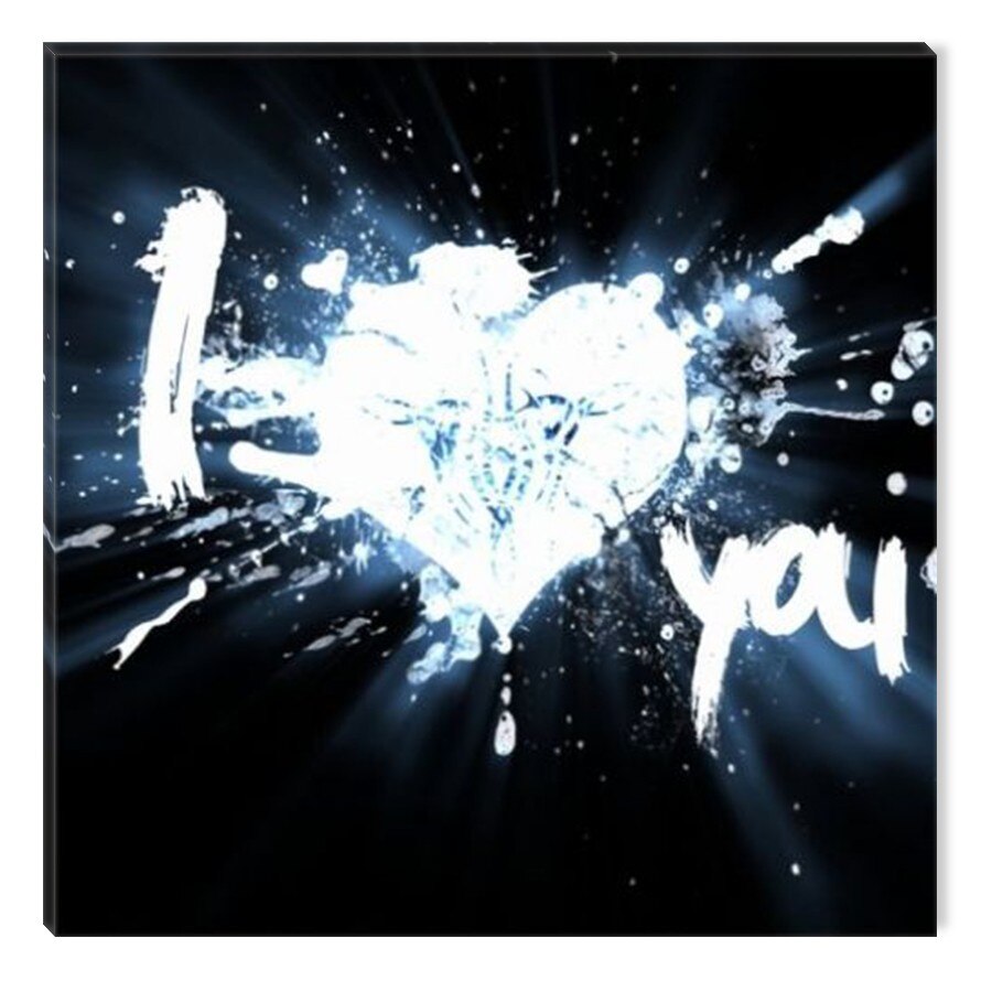 Tablou DualView Startonight I Love You, luminos in intuneric, 80 x 80 cm