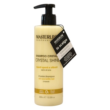 Sampon Crystal Shine MasterLine Cristale lichide cu seminte In 400ml, Italy Sampon Crystal Shine MasterLine Cristale lichide cu seminte In 400ml, Italy