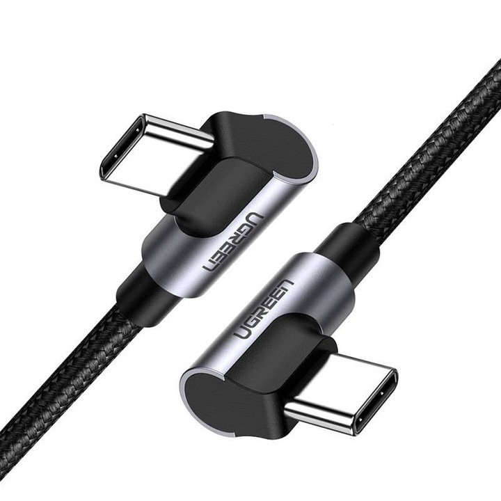 Кабел, UGREEN, USB-C-USB-C US323, PD, 3A 60W, 2m, черен