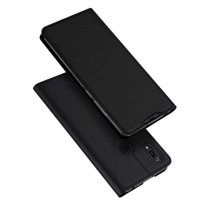 DUX DUCIS Skin Pro Bookcase kihajtható tok típusú tok Huawei S6 2019 / Honor 8A Pro fekete telefontok