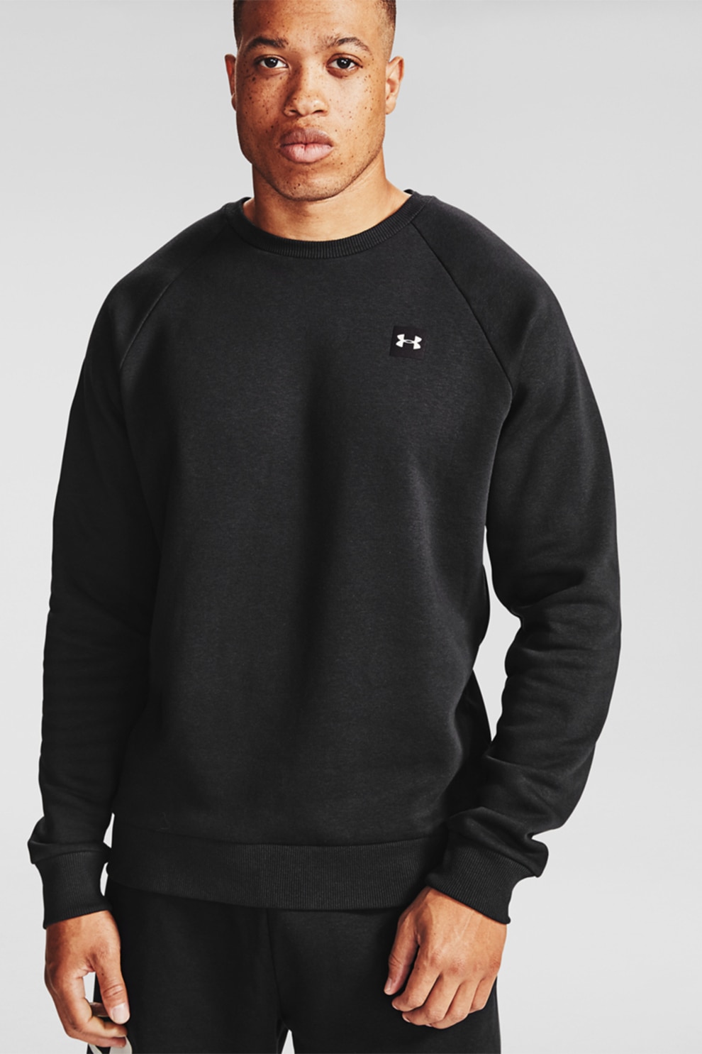 Under Armour, Bluza sport de fleece cu decolteu la baza gatului Rival 1357096