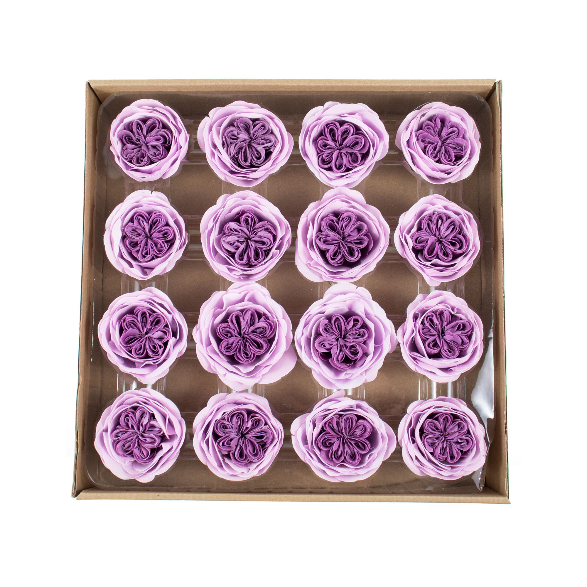 Trandafiri de gradina din sapun, 16Buc/ Set, CD4078-Mov-Lila