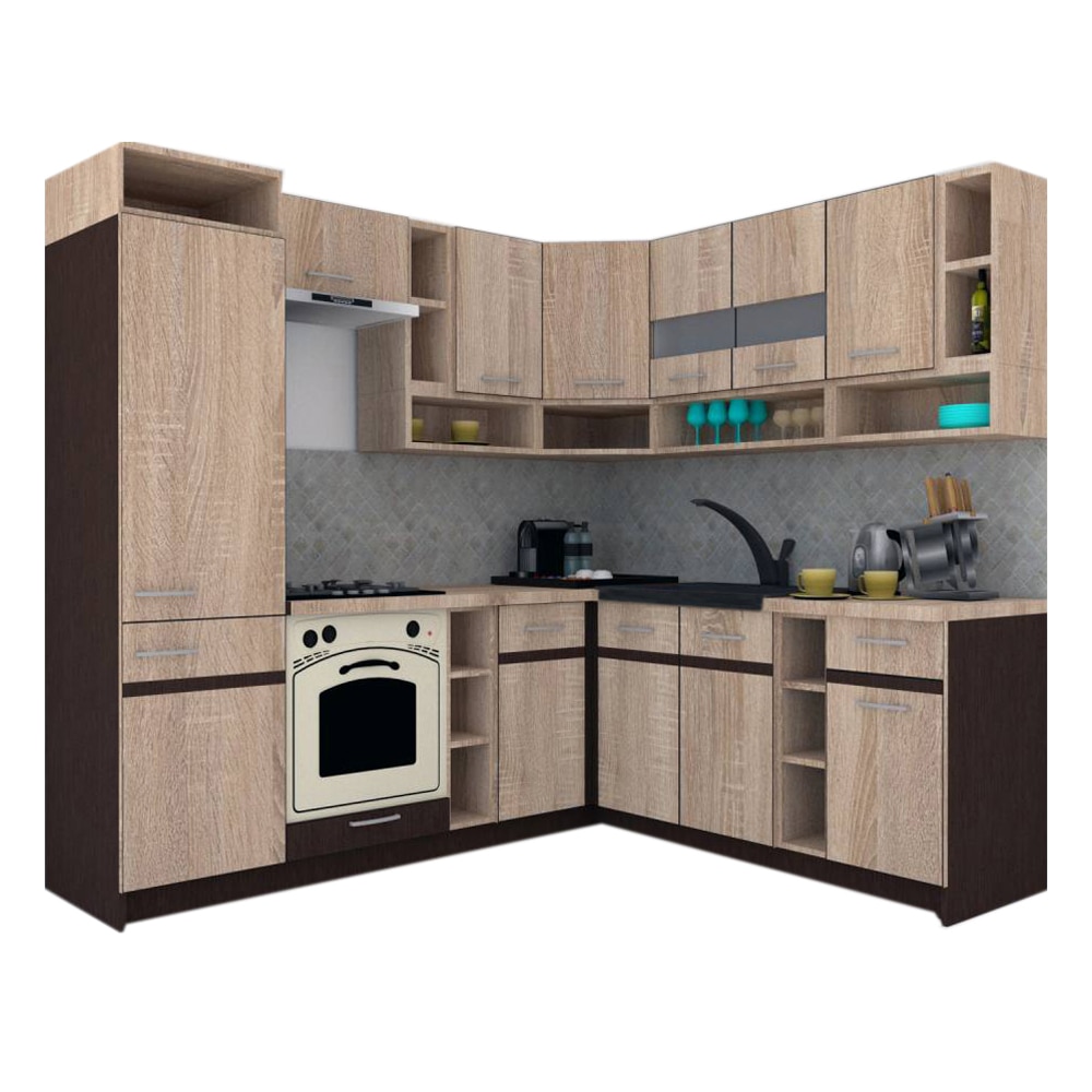 Set Bucatarie de Colt Genarom COSSY NEW DR 200-230, Stejar Sonoma