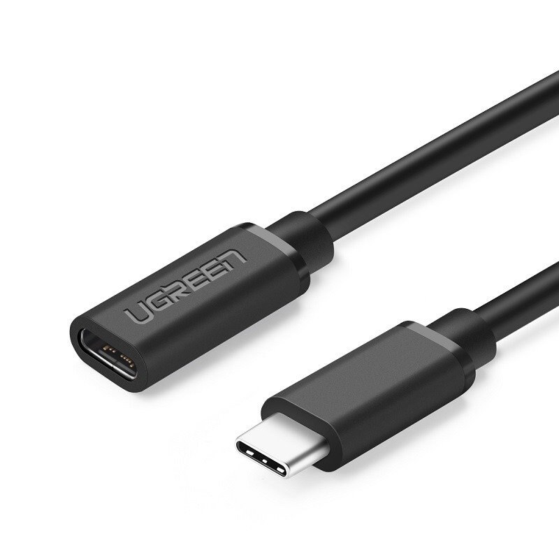 Cablu De Date/ Incarcare UGREEN, USB-C 3.1, Nickel, 0.5m, Negru