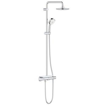 Sistem de dus Grohe Euphoria 190 26249000, 1/2'', aparent, termostat, 3 functii, 190 mm, crom Sistem de dus Grohe Euphoria 190 26249000, 1/2'', aparent, termostat, 3 functii, 190 mm, crom