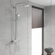 Sistem de dus Grohe Euphoria 190 26249000, 1/2'', aparent, termostat, 3 functii, 190 mm, crom