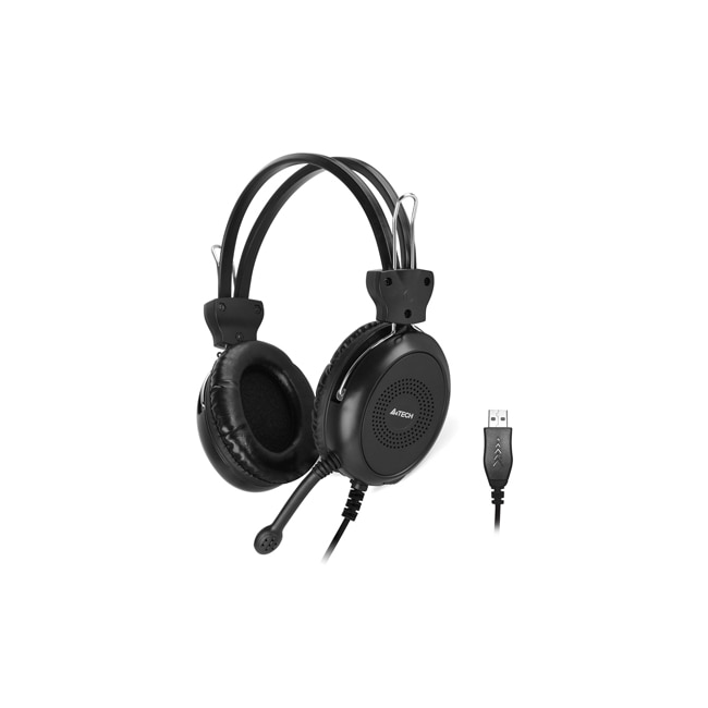 Casti A4TECH HU-30, Stereo, USB, Negru