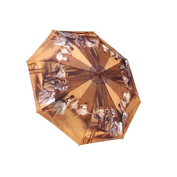 Umbrela de dama, Galleria, cu model lectii de balet Degas, dreapta, multicolora Umbrela de dama, Galleria, cu model lectii de balet Degas, dreapta, multicolora