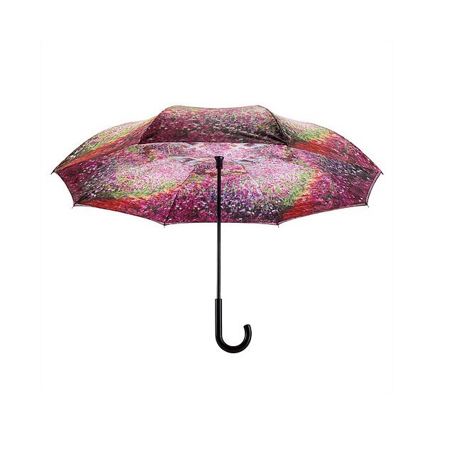 Umbrela de dama, Galleria, cu model Gradinile lui Monet, pliabila, multicolora