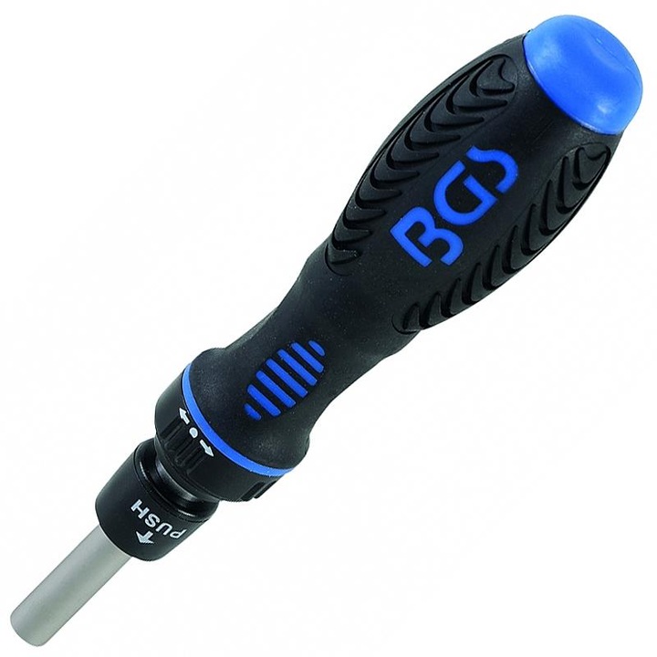 Surubelnita reversibila cu clicht pentru uz profesional cu lungime reglabila continuu de la 35 la 145 mm