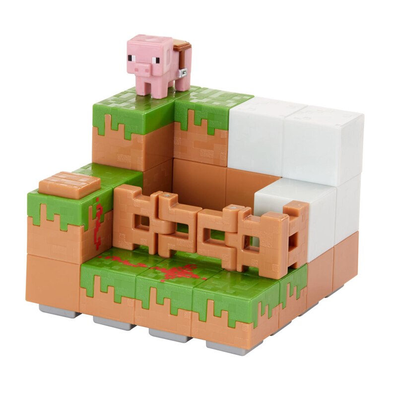 Set Jucarie Minecraft Mini Figure Environment Redstone Ranch
