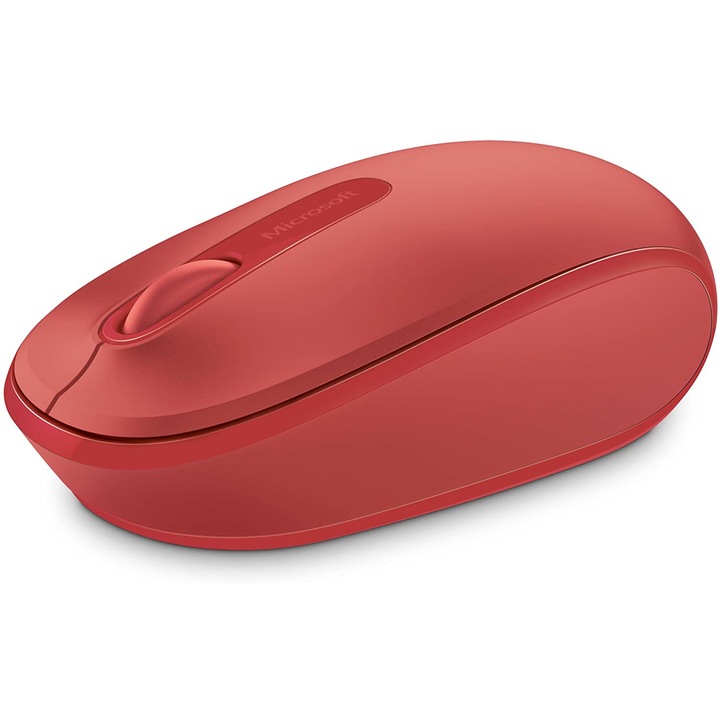 Mouse wireless Microsoft 1850V2, 1000 dpi, rosu