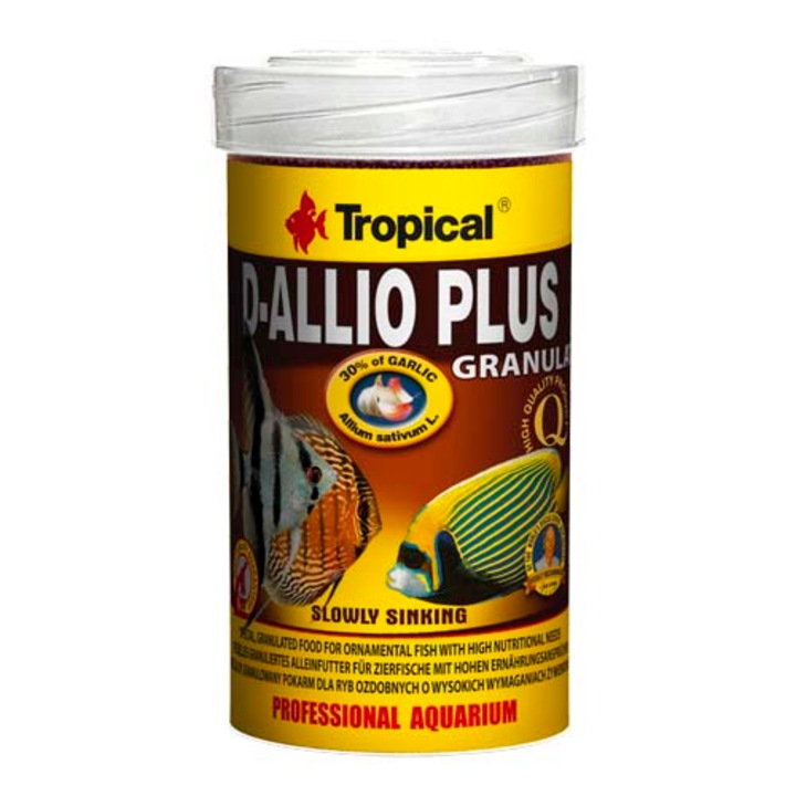 Hrana granulata pentru pesti ornamentali Tropical D-Allio Plus Granules, 100ml / 60g