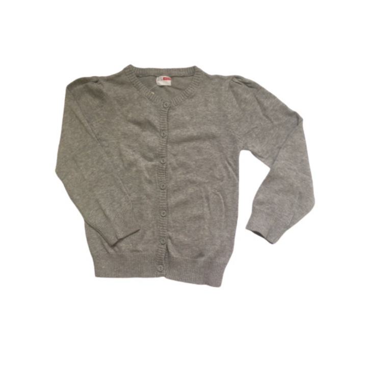 Bluza cu nasturi, gri, 116 cm, varsta 5-6 ani