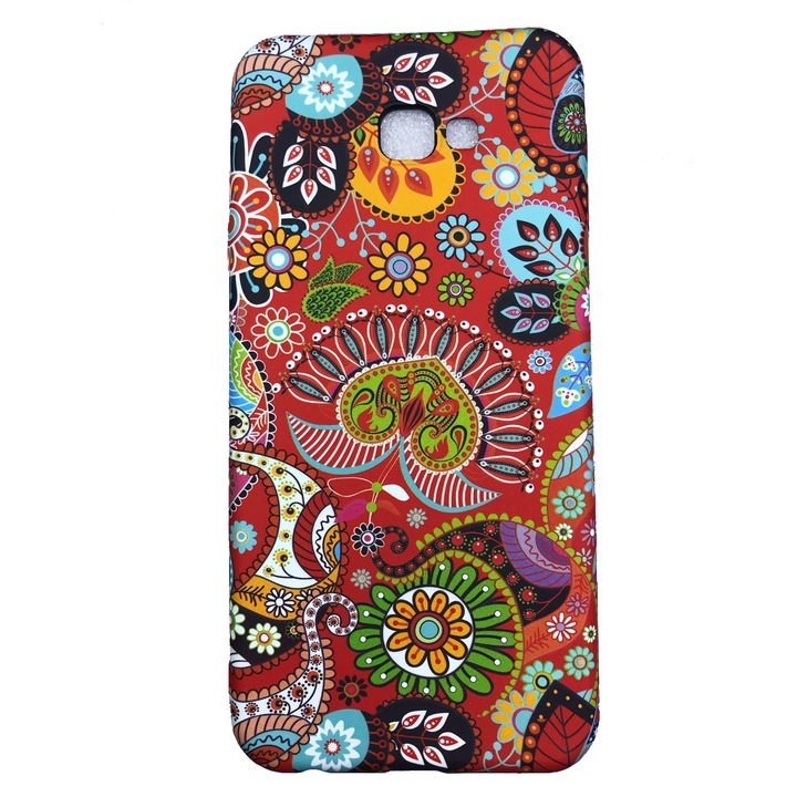 Husa compatibila cu Samsung Galaxy J4 Plus, Fosforescent, Desen Love, Multicolor