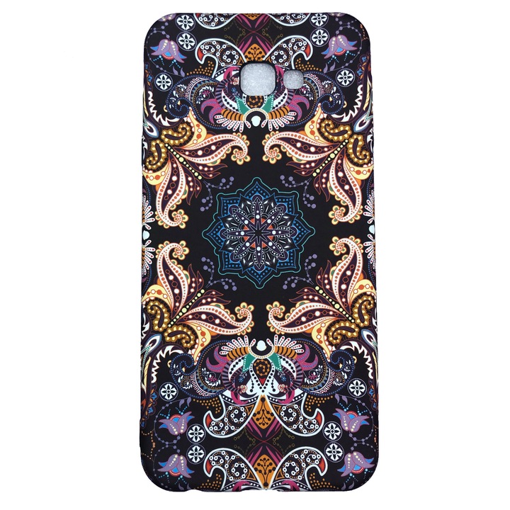 Husa compatibila cu Samsung Galaxy J4 Plus, Fosforescent, Desen Fluturi, Multicolor