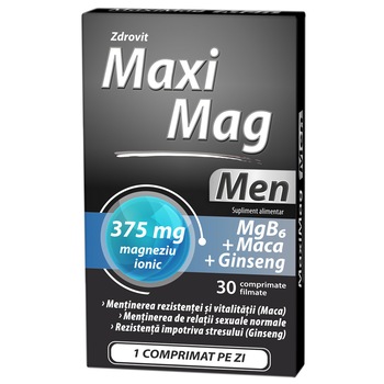 Supliment alimentar Maximag Men, 30 comprimate filmate Supliment alimentar Maximag Men, 30 comprimate filmate