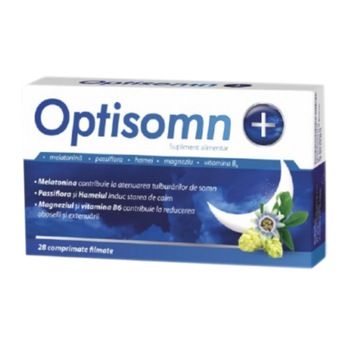 Supliment alimentar Optisomn, 28 comprimate filmate Supliment alimentar Optisomn, 28 comprimate filmate