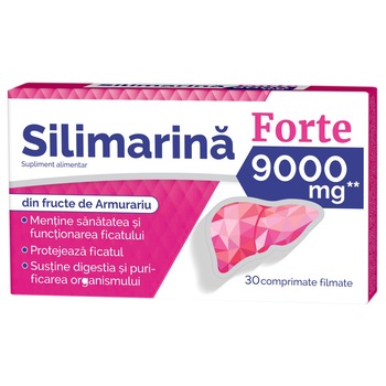 Supliment alimentar Silimarina Forte 9000 mg, 30 comprimate filmate Supliment alimentar Silimarina Forte 9000 mg, 30 comprimate filmate