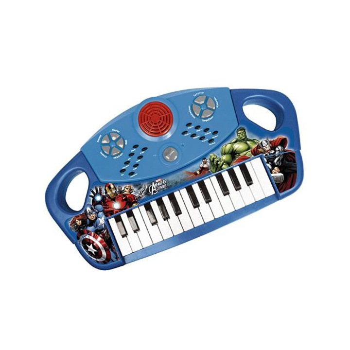 Sintetizator de jucarie, Reig, Model Avengers, 25 taste, Multicolor