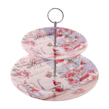 Platou Etajat din Ceramica Cupcake 25 cm Platou Etajat din Ceramica Cupcake 25 cm