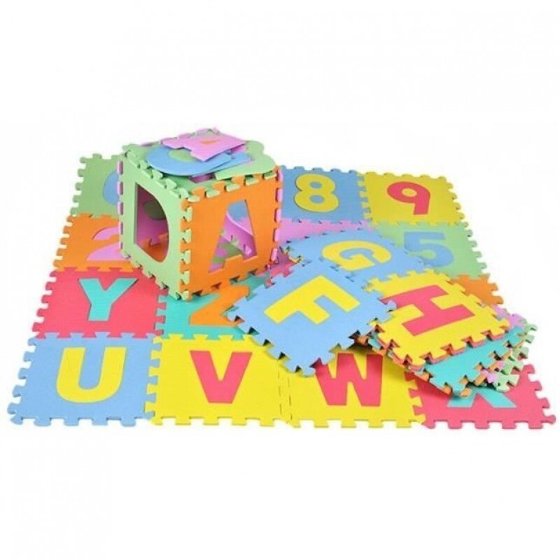 Puzzle de podea Iso Trade, 36 piese 29 x 29 cm, spuma, 3 ani+