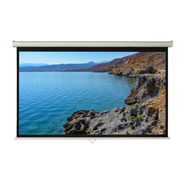 Blackmount прожекционен екран за стена/таван, видим размер 260cm x146cm, формат 16:9