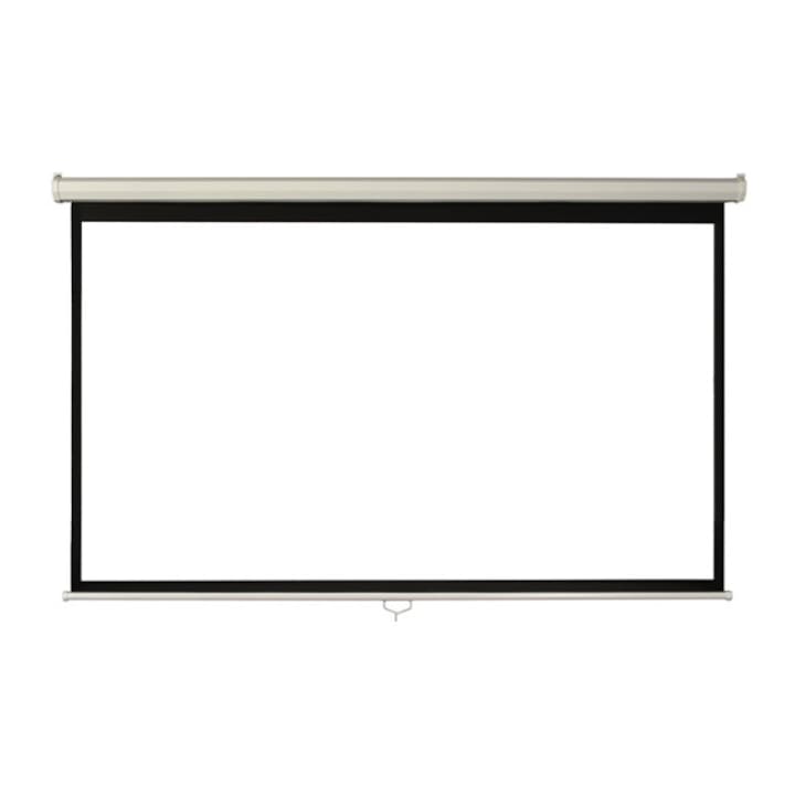 Blackmount Vetítővászon, Falra/mennyezetre szerelhető, Látható méret 260 x146 cm, 16:9 formátum, Fekete