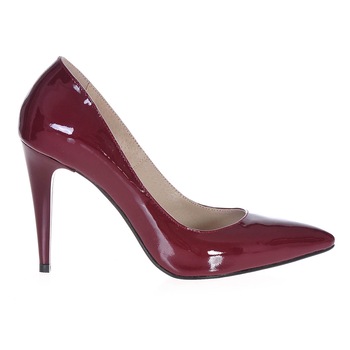 Pantofi Dama Stiletto toc comod Piele Naturala, Bordo Pantofi Dama Stiletto toc comod Piele Naturala, Bordo