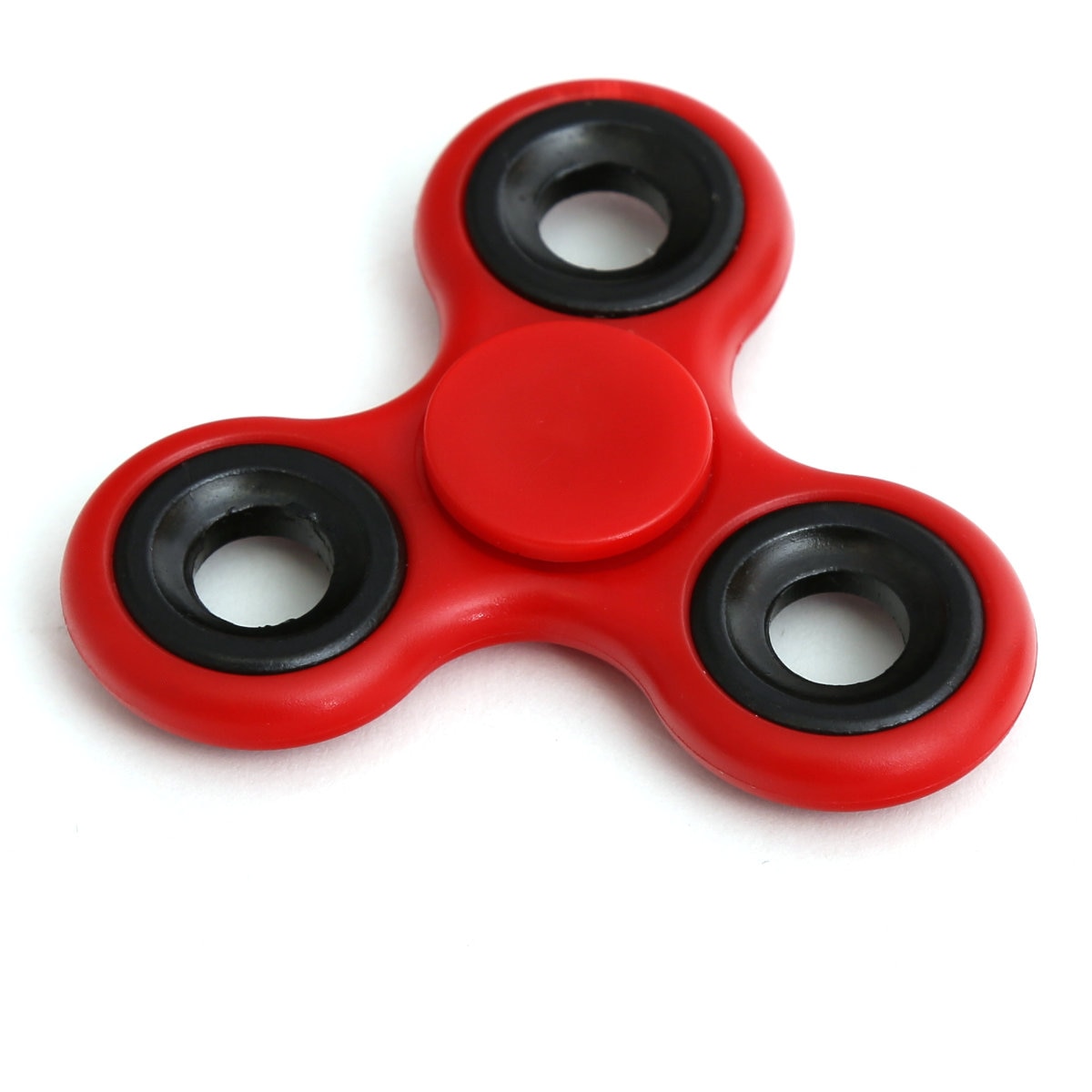 Fidget Spinner Omega, jucarie interactiva anti-stres cu 4 rulmenti, rosu