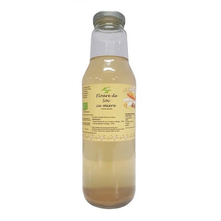 Tonic ecologic floare de soc, Aromela, BIO, 750 ml