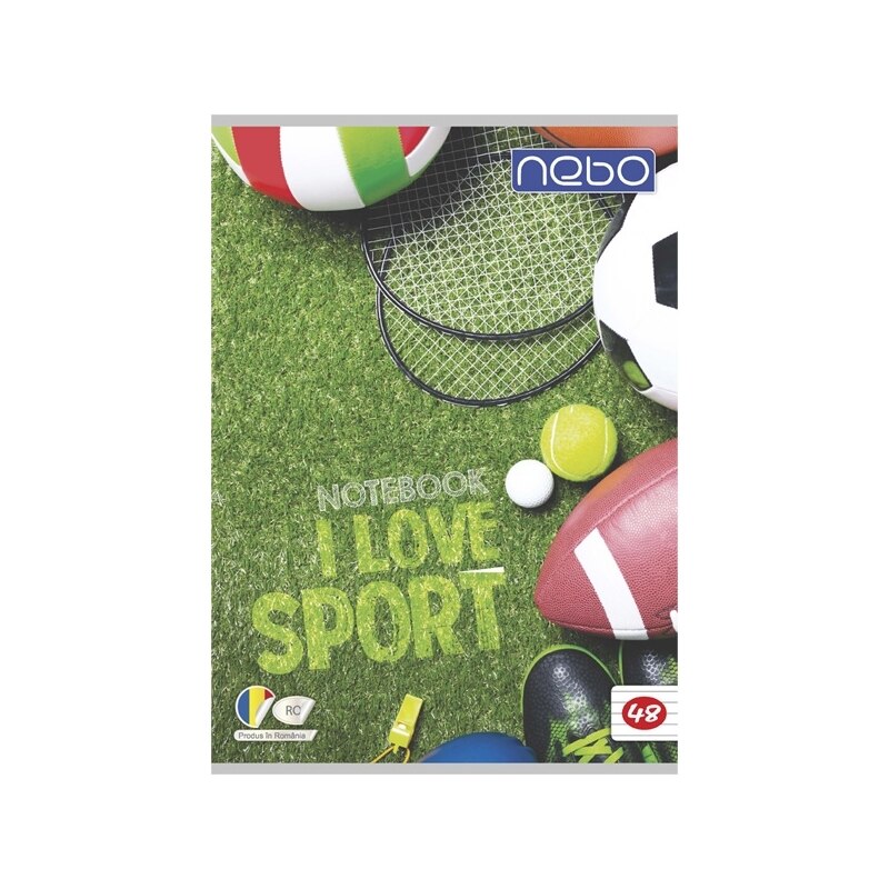 Caiet A4 48 file pentru scoala, Sport