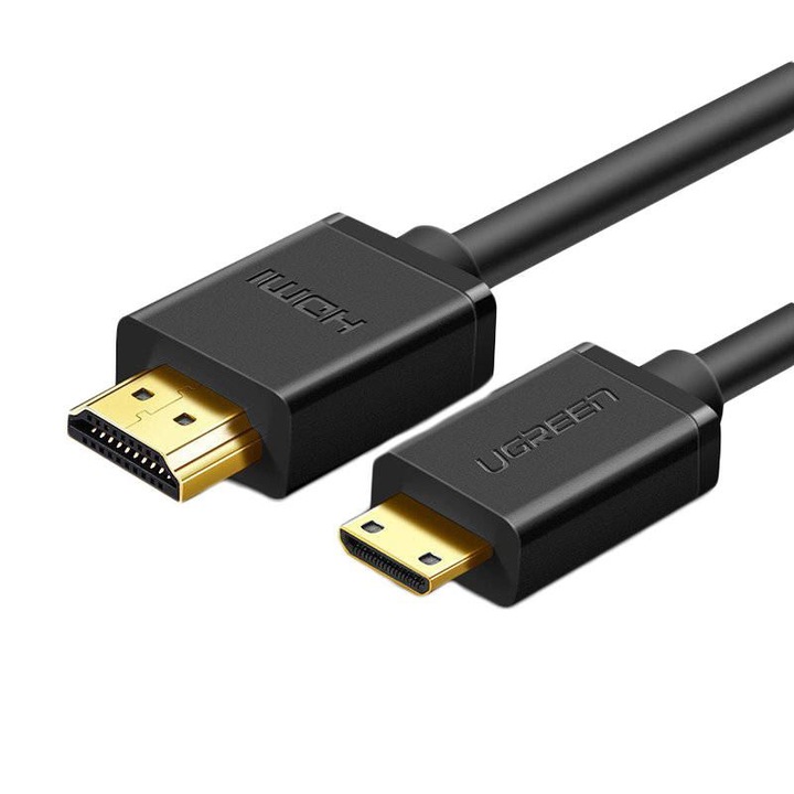 Cablu Mini HDMI la HDMI Bidirectional, Ugreen 10195 HD108, 4k@60Hz, Negru - 1.5 m