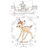 set lenjerie pat copii caprioara bambi culoare alb 100x135  40x60 imagen 37_0_
0