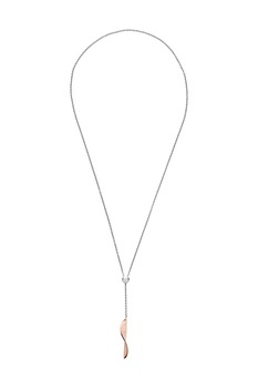 Skagen, Colier de otel inoxidabil, Argintiu/Auriu rose Skagen, Colier de otel inoxidabil, Argintiu/Auriu rose