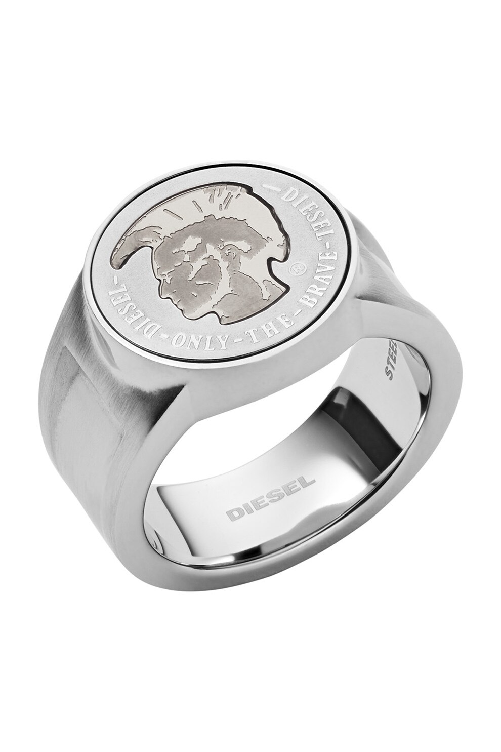 Diesel, Inel de otel inoxidabil cu logo gravat