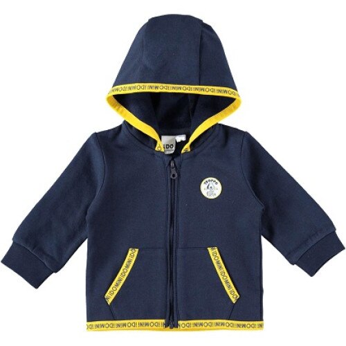 Hanorac baiat Ido, bleumarin/galben, Bleumarin/Galben