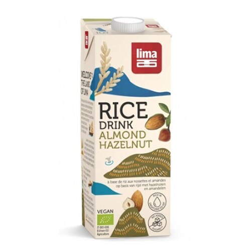 Bautura vegetala de orez cu migdale si alune eco, 1L