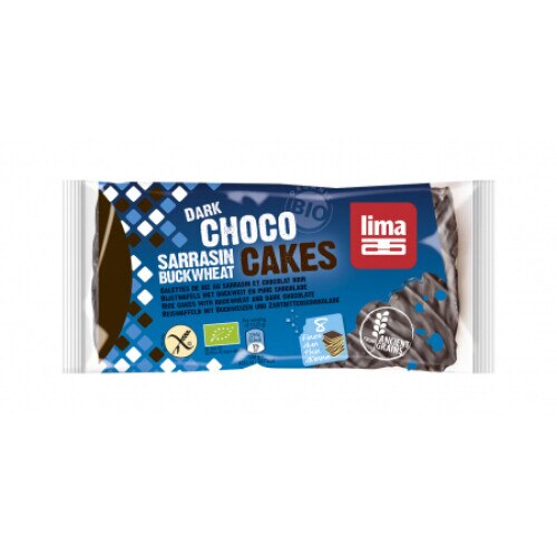 Rondele din hrisca expandata cu ciocolata neagra eco 90g