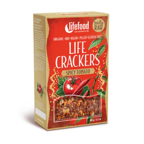 Gustare crocanta cu rosii si chilli raw eco 90g