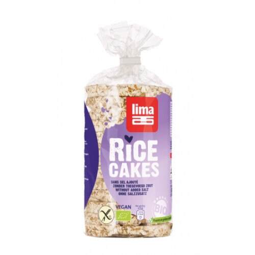 Rondele de orez expandat fara sare, bio,100g