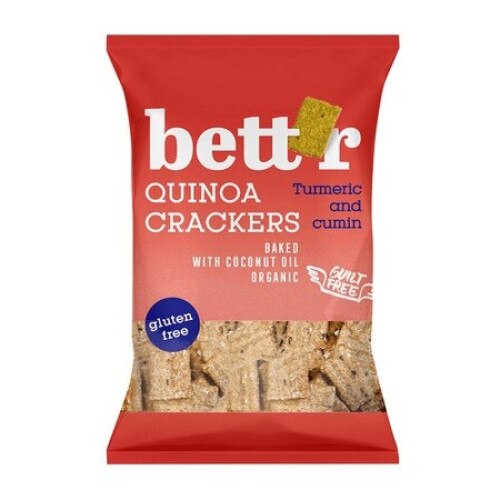 Crackers cu quinoa si turmeric fara gluten, bio, 100g