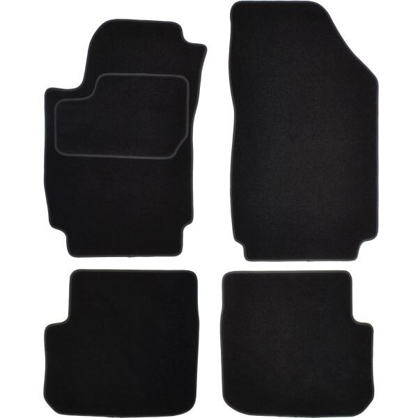 Set 4 covorase auto MAMMOOTH, Velur, pentru FIAT STILO 2001-2007 SALOON, Negru