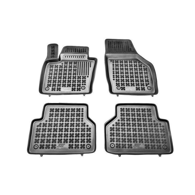 Set 4 covorase auto tip tavita REZAW PLAST, Cauciuc, pentru AUDI Q3 06.11-10.18 HATCHBACK, Negru